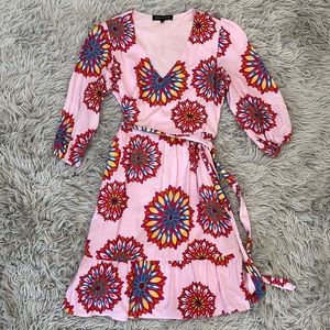 Colorful v-neck dress XS